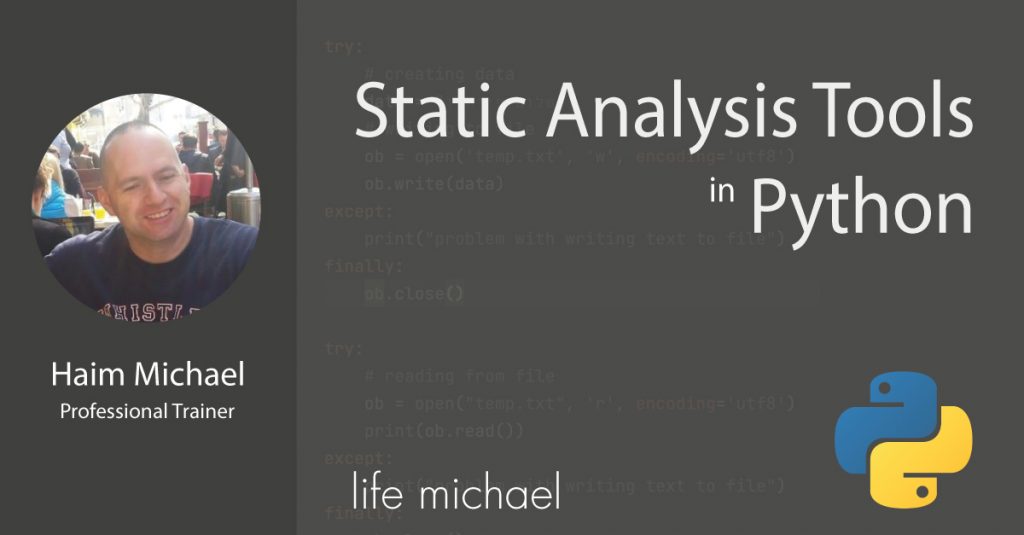 Static Analysis Tools in Python