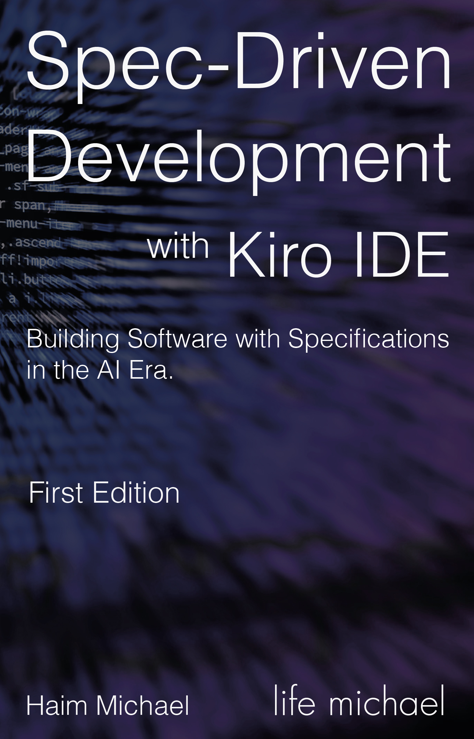 The Spec Driven Development with Kiro Book Banner