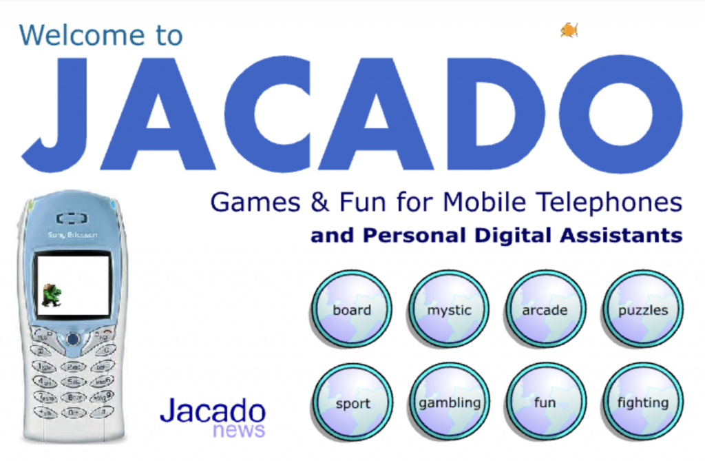 Jacado Website in 2002