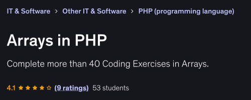 arrays in php banner