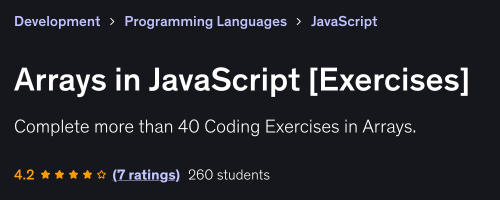 arrays in js banner