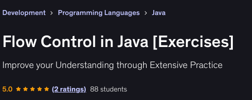 FLOW CONTROL IN JAVA BANNER