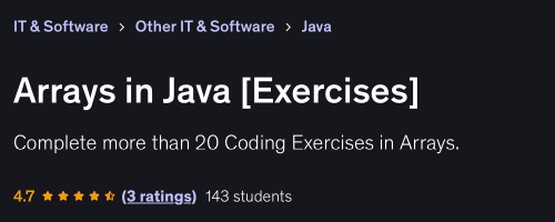 java arrays banner