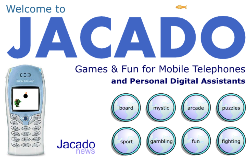 jacado games home page