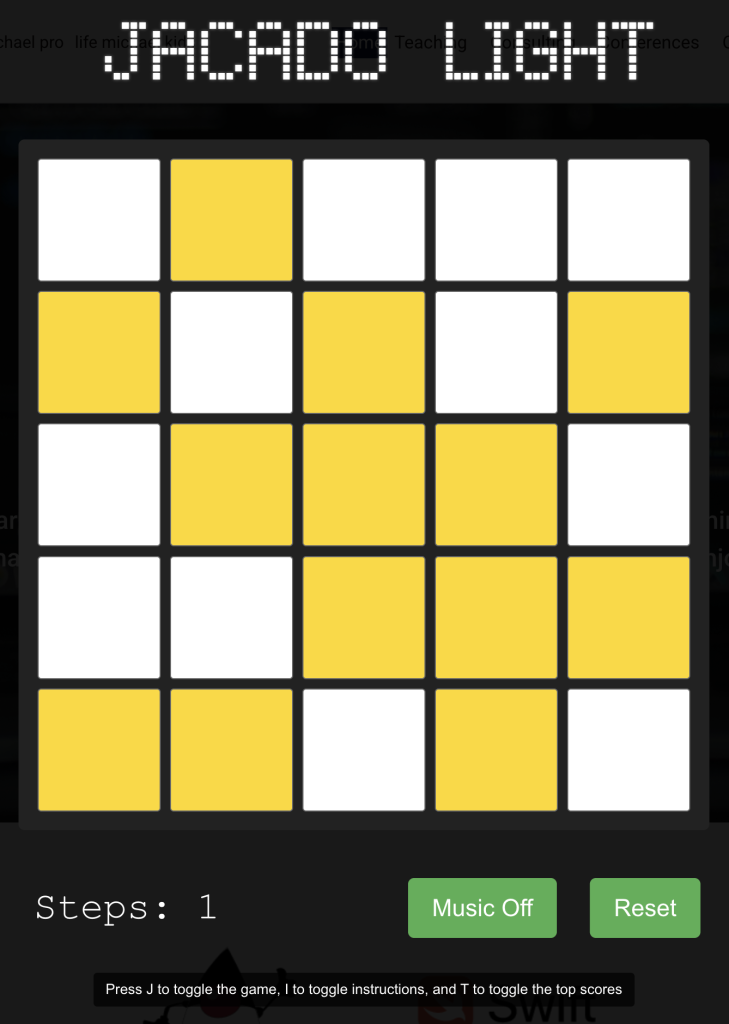 jacadolight on website banner